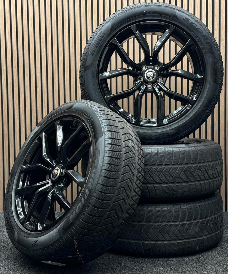 WINTER! 20 inch Jaguar F-Pace 5x108 ET40 63.4 Pirelli TPMS, Auto-onderdelen, Banden en Velgen, Banden en Velgen, Winterbanden