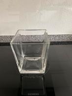 Glazen kwaliteits vaas. Dik glas. 16,5x14x14 cm. Als nieuw., Ophalen, Overige kleuren, Nieuw, Glas