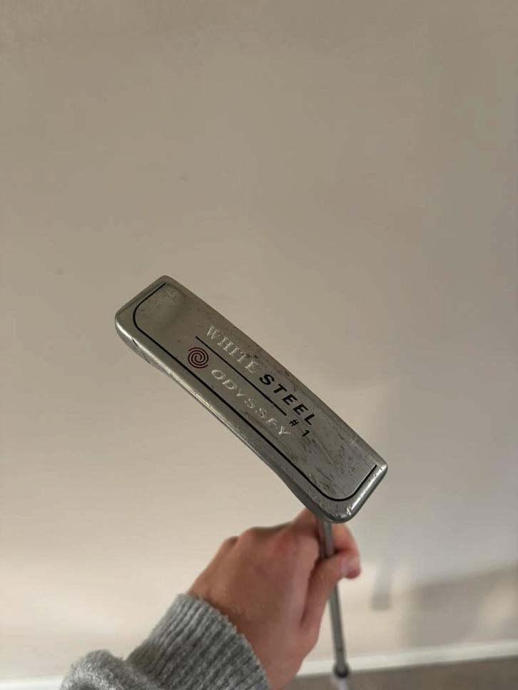 Odyssey White Steel #1 Putter - 36 Inch, Sport en Fitness, Golf, Zo goed als nieuw, Club, Ophalen of Verzenden