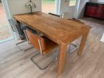 Eettafel inclusief 4 stoelen in nieuwstaat., Ophalen, 50 tot 100 cm, Zo goed als nieuw, 150 tot 200 cm