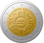 2 euro Griekenland 2012 - 10 jaar euro (UNC), Ophalen of Verzenden, Griekenland, 2 euro, Losse munt