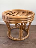 Vintage Rotan Krukje Plantentafeltje Bijzettafeltje, Huis en Inrichting, Krukjes, Ophalen, Zo goed als nieuw, Overige materialen