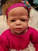 Levensechte babypop met geroot haar, Verzamelen, Poppen, Ophalen of Verzenden, Nieuw, Babypop, Levensecht of Reborn