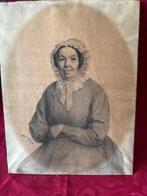 Aquarel antiek portret, Antiek en Kunst, Kunst | Schilderijen | Klassiek, Ophalen