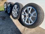 Originele audi A6 velgen 18 inch met winterbanden 7mm, Auto-onderdelen, 18 inch, Banden en Velgen, 225 mm, Winterbanden