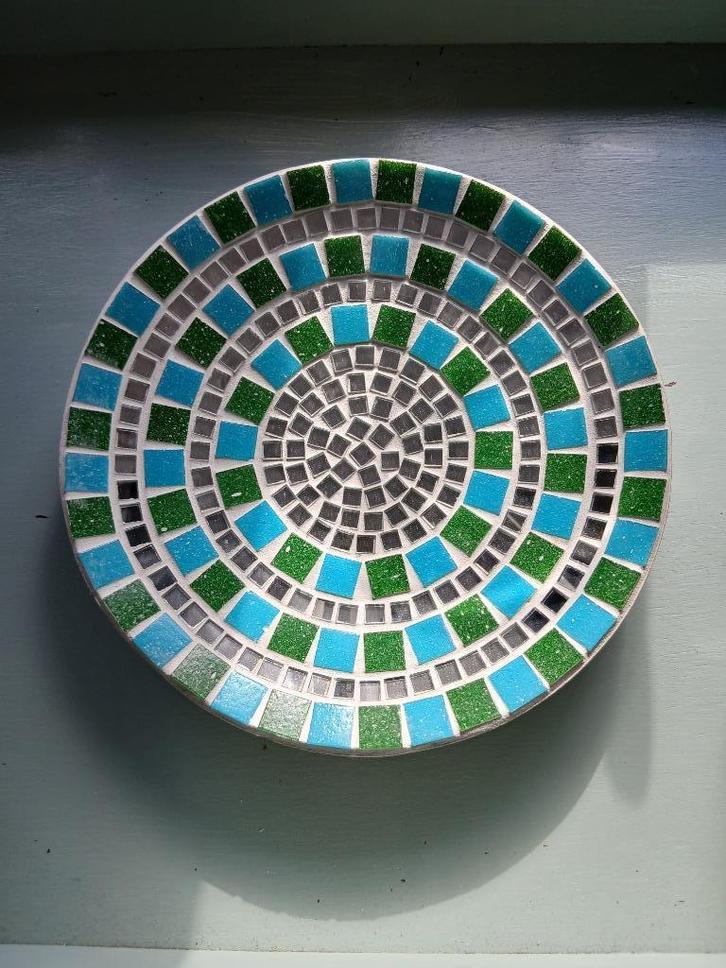 mozaik schalen, Huis en Inrichting, Woonaccessoires | Schalen en Manden, Zo goed als nieuw, Schaal, Rond, Steen of Aardewerk, Ophalen of Verzenden