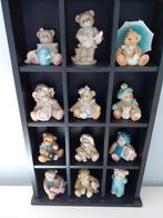 Cherished beertjes met kastje, Verzamelen, Beren en Cherished Teddies, Beeldje, Ophalen of Verzenden, Cherished Teddies, Zo goed als nieuw