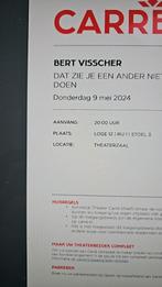2 Toegangskaartjes Bert Visscher te Carre Amsterdam, Tickets en Kaartjes, Theater | Cabaret en Komedie