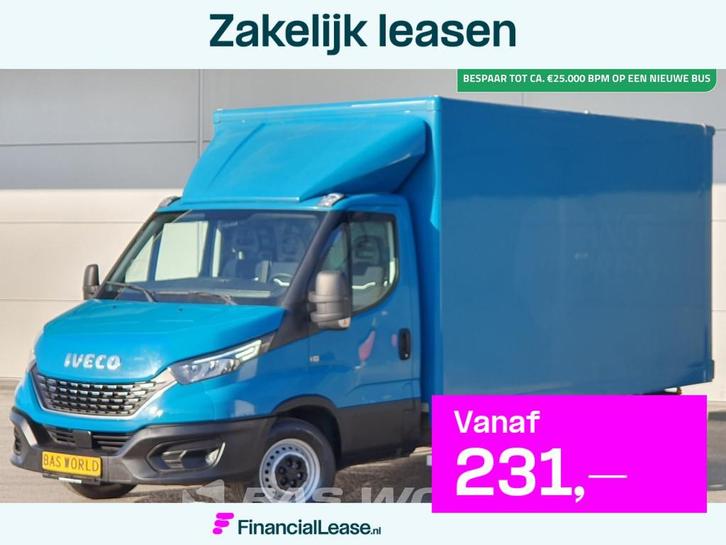 Iveco Daily 35S14 Automaat Zijdeur Bakwagen LED Airco Cruise, Auto's, Bestelauto's, Bedrijf, Lease, Financial lease, Airconditioning