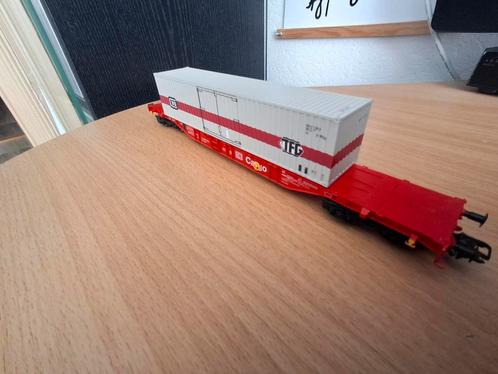 Fleischmann HO containerwagon DB CARGO DB TFG, Hobby en Vrije tijd, Modeltreinen | H0, Zo goed als nieuw, Wagon, Wisselstroom