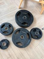 Halterstang + Halterschijven Set - Hastings Rubber, Ophalen, Nieuw, Armen, Halterset