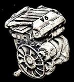 Volkswagen V 5 pin- zilvergrijs, Verzenden, Nieuw, Transport, Speldje of Pin