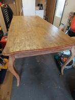 Houten Eettafel - 220x100 koloniaal landelijk Engelse stijl, Huis en Inrichting, Tafels | Eettafels, Ophalen, 200 cm of meer, 50 tot 100 cm