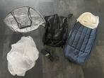 Kinderwagen Accessoireset: Voetenzak, Adapters, Regenhoes..., Kinderen en Baby's, Kinderwagens en Combinaties, Ophalen, Zo goed als nieuw