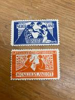 Postzegels Jan Toorop 2 stuks, Postzegels en Munten, Postzegels | Nederland, T/m 1940, Verzenden
