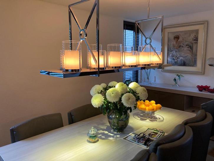 Eichholtz hanglamp chandelier summit - nieuwstaat -, Huis en Inrichting, Lampen | Hanglampen, Zo goed als nieuw, 50 tot 75 cm