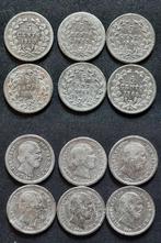 6 X 5 cent Willem III, Verzenden, Koning Willem III, 5 cent, Zilver