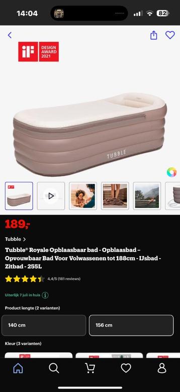 Tubble Opblaasbaar Bad