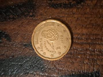 0.20 cent  Spaanse munt zeer zeldzaam beschikbaar voor biedingen