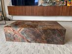 Bruin Marmeren Salontafel Blok - 100x60cm, Huis en Inrichting, Tafels | Salontafels, Overige materialen, Zo goed als nieuw, Minder dan 50 cm