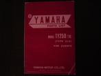 Yamaha TY250 1976 motorcycle parts list TY 250 typ 516, Motoren, Ophalen of Verzenden, Yamaha