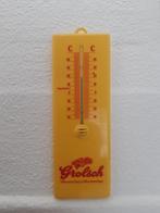 oude gele grolsch thermometer, Verzamelen, Biermerken, Ophalen of Verzenden, Nieuw, Reclamebord, Plaat of Schild, Grolsch