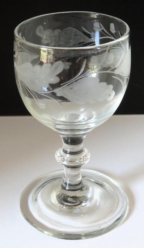 Antiek handgeblazen port of wijnglas; rond 1760, gaaf, mooi!, Antiek en Kunst, Antiek | Glas en Kristal, Ophalen of Verzenden