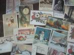 Verzameling oude Kerst- en nieuwjaarskaarten (148 stuks), Verzamelen, Ansichtkaarten | Themakaarten, Verzenden, 1920 tot 1940