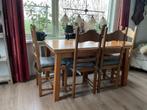 Eettafel met 4 stoelen, Ophalen, Rustiek, 200 cm of meer, 50 tot 100 cm