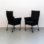 4x Montis Chaplin stoelen uitgevoerd in zwarte stof, Huis en Inrichting, Stoelen, Niet ingevuld, Niet ingevuld, Ophalen of Verzenden