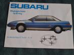 folder Subaru programma - Nederlands -  XT Turbo 4x4, Ophalen of Verzenden, Zo goed als nieuw, Overige merken, Subaru