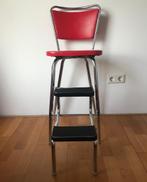 Keukentrap stoel - Rood Jaren 50 - Gilton Mfg, Patterson NJ, Ophalen, Huis en Inrichting