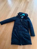 Mooie en fijne donkerblauwe warme jas van DreiMaster, Maat 34 (XS) of kleiner, Blauw, Ophalen of Verzenden, Zo goed als nieuw