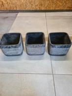 3 mooie bloempotten Mica., Ophalen of Verzenden, Overige soorten, Minder dan 100 cm