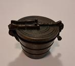 Antieke set massief messing apothekergewichten, Ophalen of Verzenden, Brons