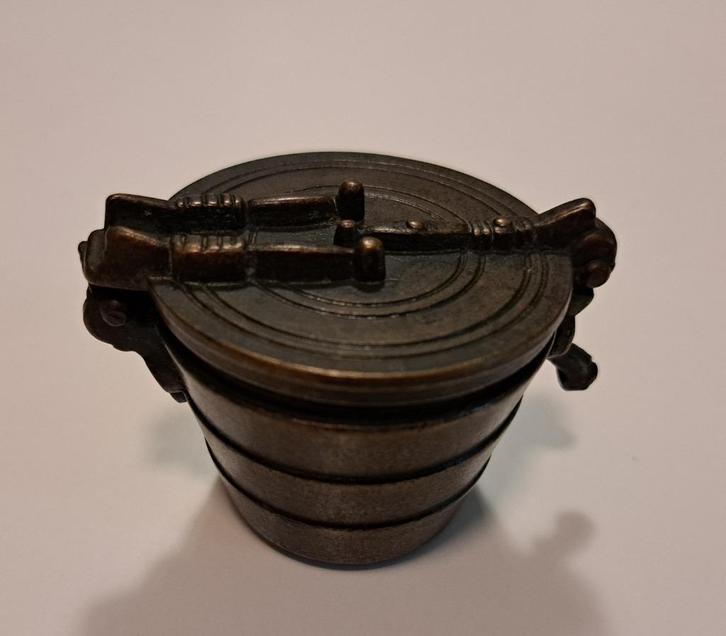 Antieke set massief messing apothekergewichten, Antiek en Kunst, Antiek | Koper en Brons, Brons, Ophalen of Verzenden