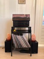 Platenspeler tafel vinyl tafeltje LP’s, Huis en Inrichting, Ophalen, 50 tot 100 cm, Zo goed als nieuw, 25 tot 50 cm