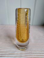 Prachtig! Vaas okerkleurig glas Theresienthal 1960, Ophalen of Verzenden