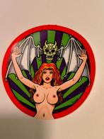 Pin-up Pinup Gothic bat vleermuis vintage logo sticker, Ophalen of Verzenden, Zo goed als nieuw, Overige typen