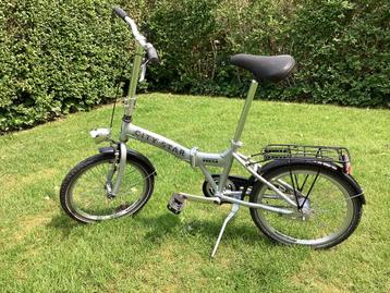 Mooie zilverkleurige vouwfiets City Star, in goede staat beschikbaar voor biedingen