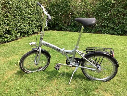 Mooie zilverkleurige vouwfiets City Star, in goede staat, Fietsen en Brommers, Fietsen | Vouwfietsen, Gebruikt, Overige merken