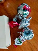 PARTIJ OUDE KERSTBALLEN KUNSTSTOF VINTAGE RETRO 70 80 KLEM, Diversen, Kerst, Ophalen of Verzenden, Zo goed als nieuw