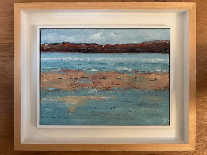 Schilderij 'Safe Harbour' van Hani Mroz, Antiek en Kunst, Kunst | Schilderijen | Klassiek, Ophalen of Verzenden