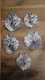 Grijze wolf wolven patch embleem kleding opnaai dier vintage, Hobby en Vrije tijd, Nieuw, Ophalen of Verzenden