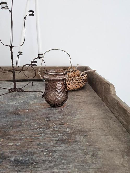 Victoriaans fairy light glaasje, Antiek en Kunst, Antiek | Woonaccessoires, Ophalen of Verzenden