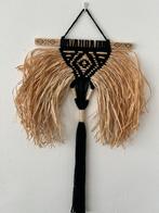 Mooie wanddecoratie van raffia en touw, Ophalen of Verzenden, Zo goed als nieuw