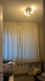 Nog mooie ecru kleurige gordijnen inclusief haakjes, Huis en Inrichting, Stoffering | Gordijnen en Lamellen, Ophalen, Mooie kwaliteit