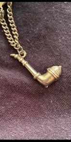 Zilveren bedel hanger pijp voor bedelarmband ketting, Ophalen of Verzenden, Zilver