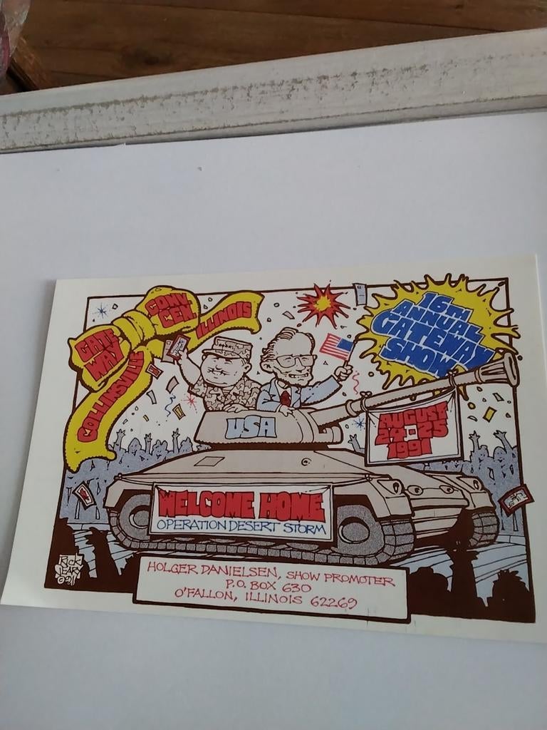 RICK GEARY  16th ANNUAL GATEWAY SHOW. 1991, Verzamelen, Ophalen of Verzenden, Sterren en Beroemdheden