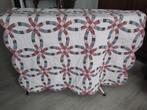 Handgemaakte wedding ring patchwork quilt deken / sprei, Ophalen of Verzenden, Gebruikt